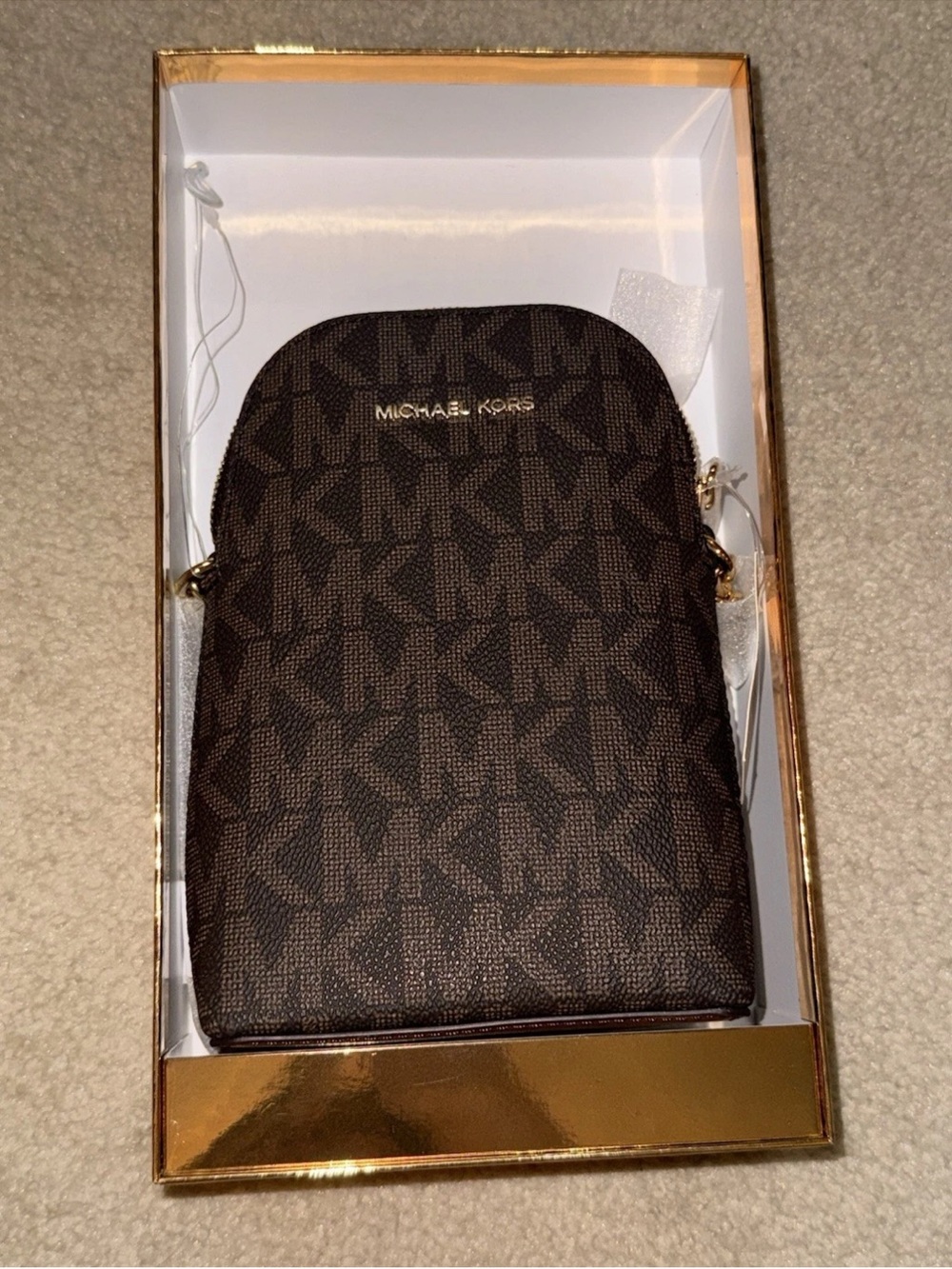 Michael Kors Jet Set Charm Small North/South Chain Phone Crossbody- NWT